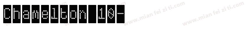 Chamelton 10字体转换